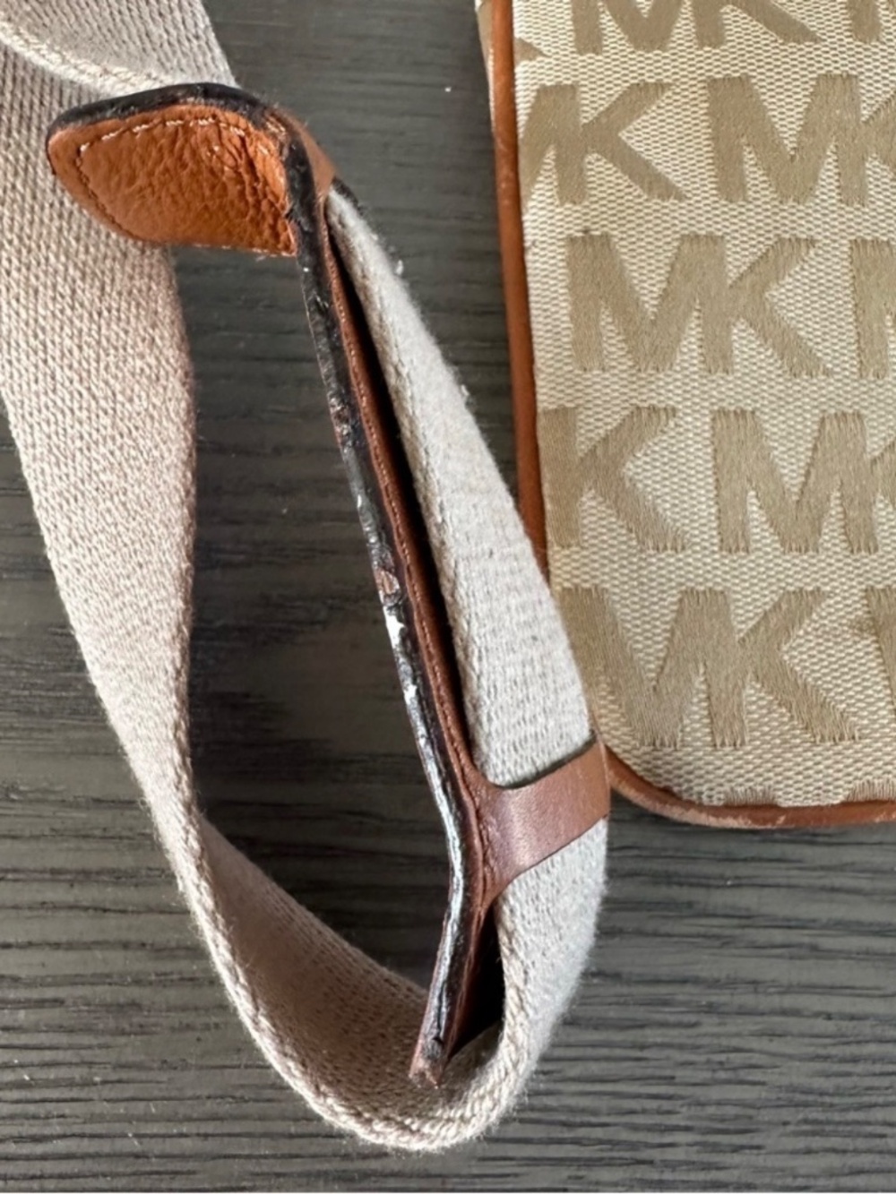 Michael Kors Crossbody Bag Brown Tan - Picture 7 of 8